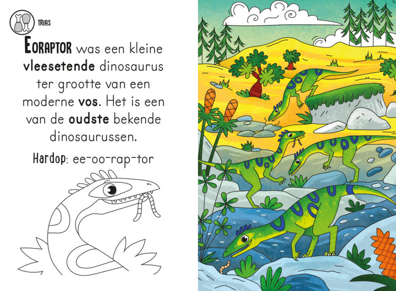 Lantaarn Publishers Magisch Waterkleurboek Dino's