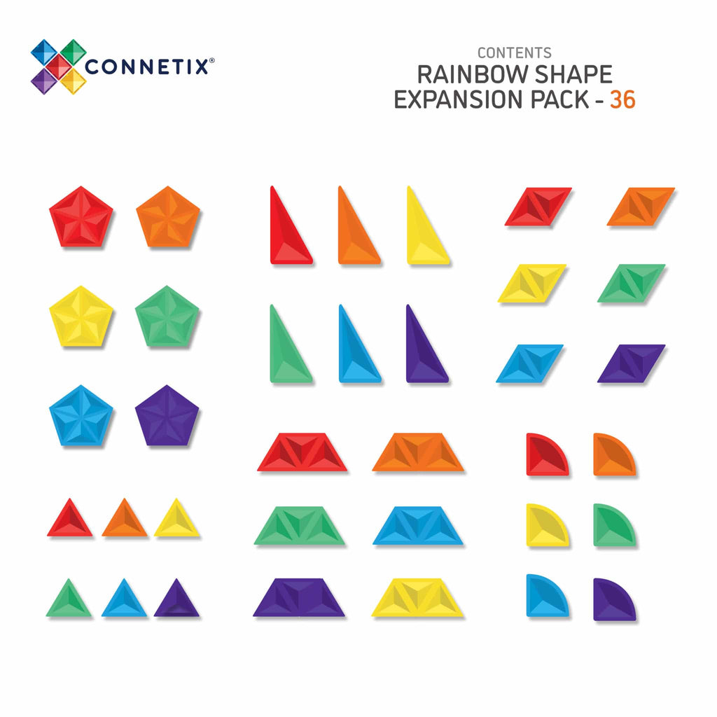 Connetix Rainbow Shape Expansion Set 36