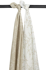 Meyco Swaddle Branches Sand 2-pack