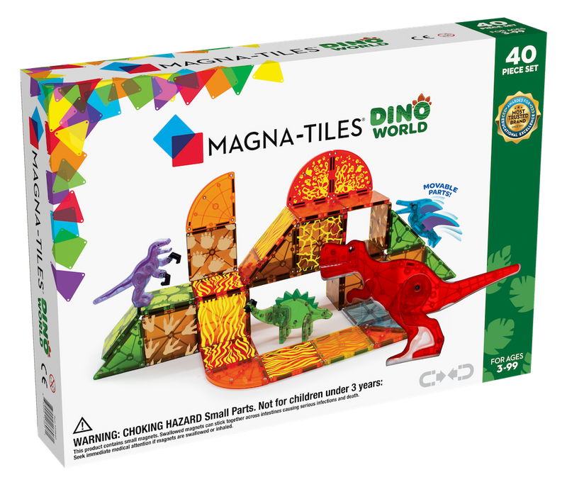 MAGNA-TILES Dino World Set 40