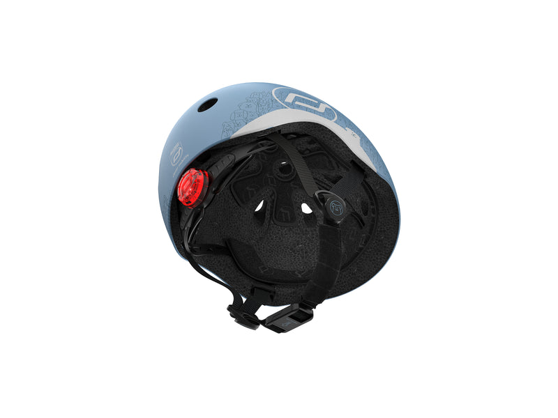 Scoot and Ride Helm Reflective Steel XS
