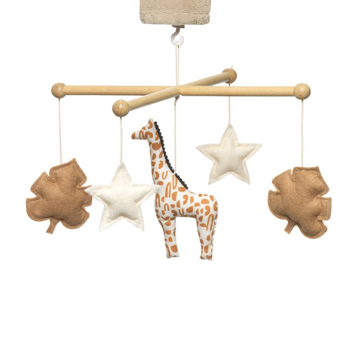 Pouce Et Lina Houten Muziekmobiel Giraffe Camel Wood