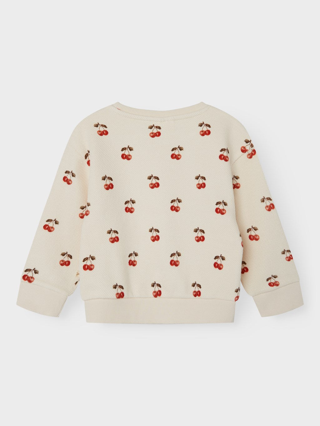 Lil' Atelier Mini Sweater Ronja Whitecap Gray Cherries*