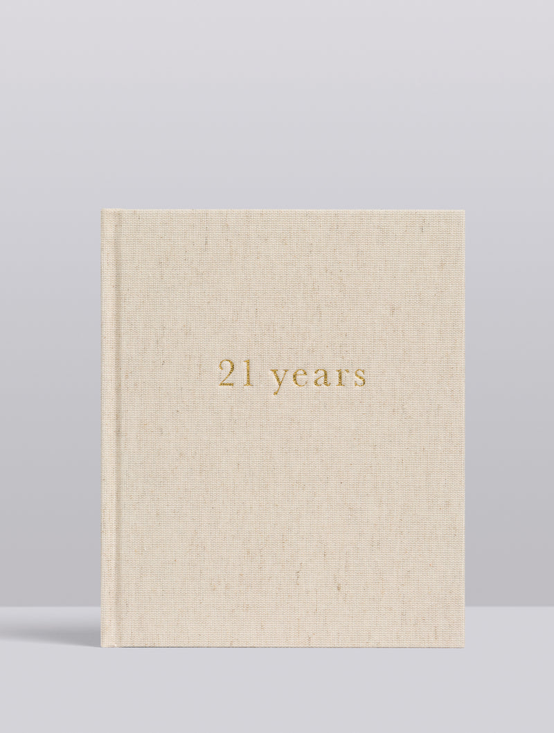 Write To Me Invulboek 21 Years Of You Oatmeal
