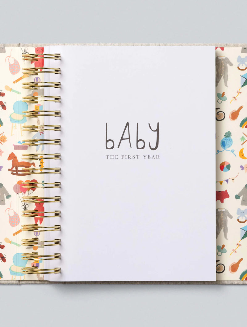 Write To Me Memory Box Invulboek Baby The First Year Grey