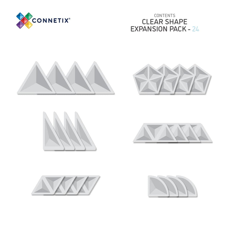 Connetix Clear Shape Set 24