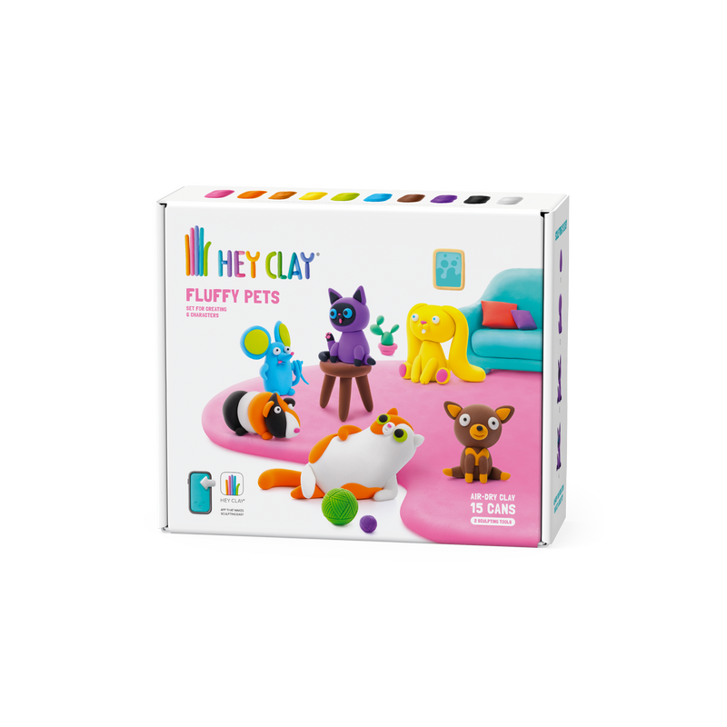 HeyClay Klei Fluffy Pets 15-pack