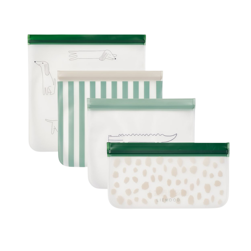 Liewood Herbruikbare Zakjes Clive Tuscany Peppermint 4-pack