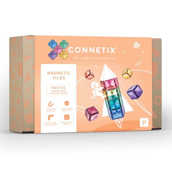 Connetix Pastel Square Set 40