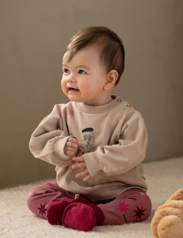 House of Jamie Sweater Baby Chunky Split French Grey