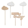 Ginger Ray Cake Topper Hello Baby Clouds*