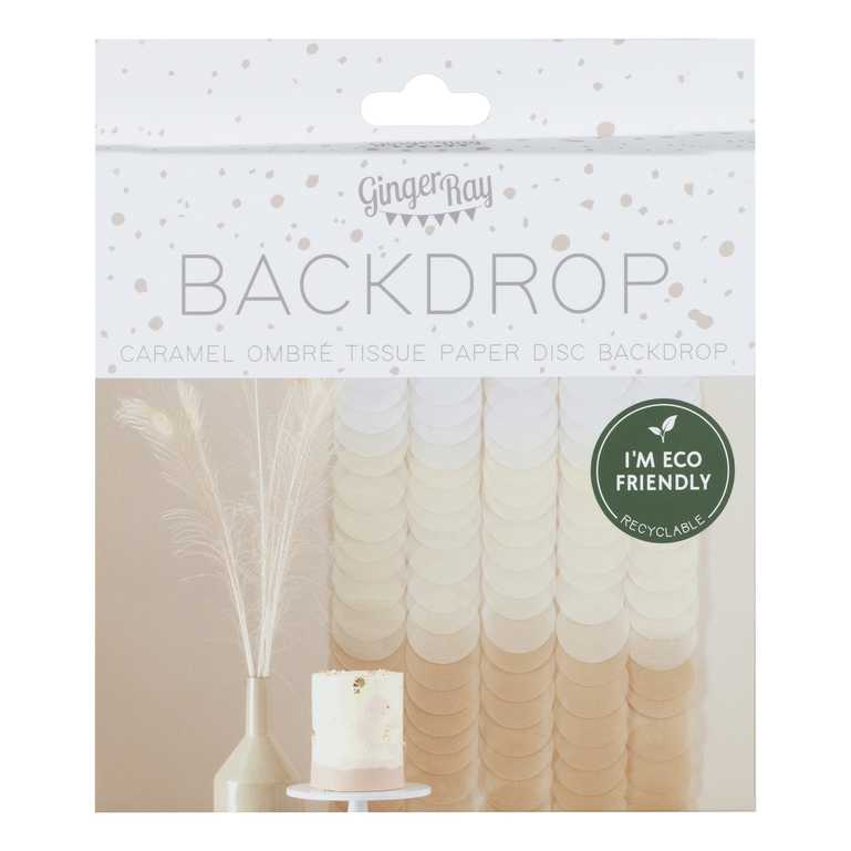 Ginger Ray Backdrop Tissue Paper Neutral Ombre*