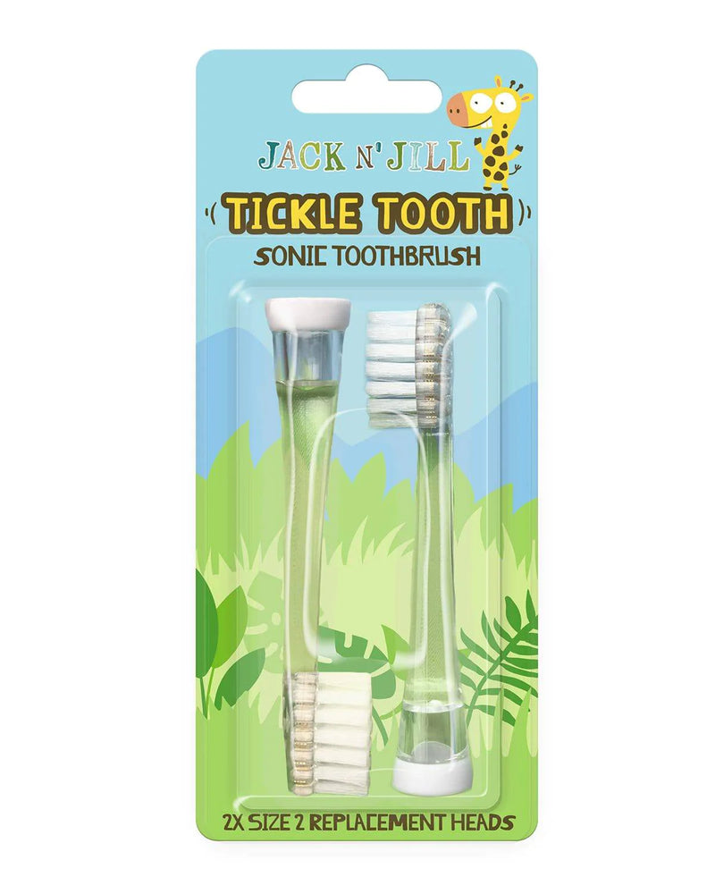 Jack 'N Jill Sonic Tickle Tooth Extra Borstelset 2-pack