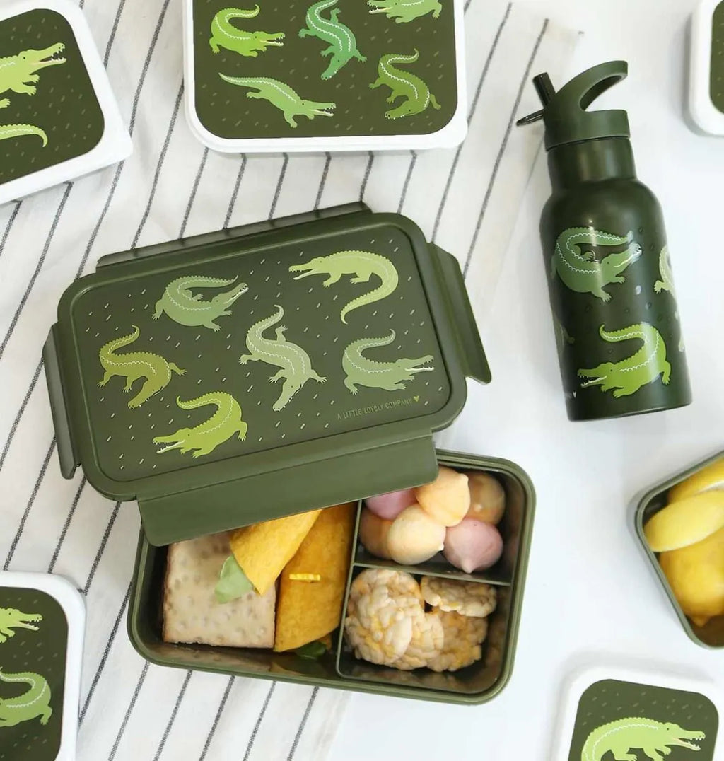 A Little Lovely Company Bento Lunchbox Krokodillen