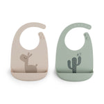 Done By Deer Slab Silicone Lalee Sand Green 2-pack