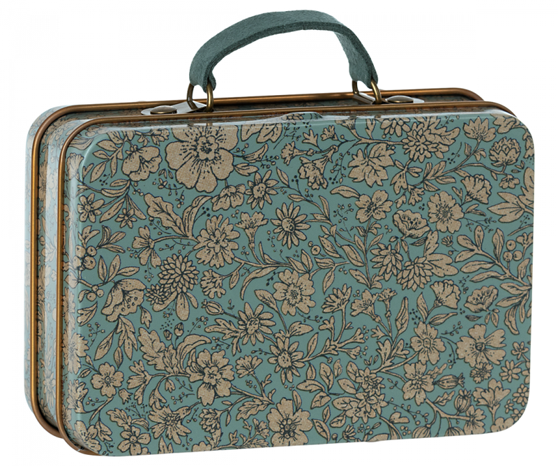 Maileg Koffer Metaal Blossom Blue