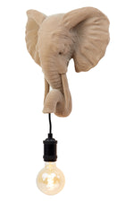 Light & Living Wandlamp Elephant Velvet Zand