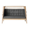 Leander Sofa Set Luna Bed Cool Grey 140cm
