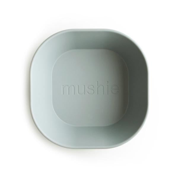 Mushie Bowls Vierkant Sage 2-pack
