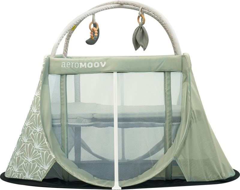 AeroMoov Reisbed Instant Travel Cot Seashell Olive