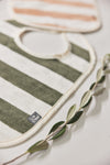 Jollein Slab Stripe Terry Leaf Green 2-pack