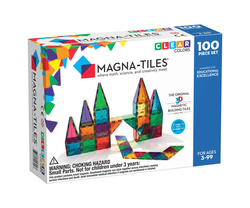MAGNA-TILES Clear Colors Set 100