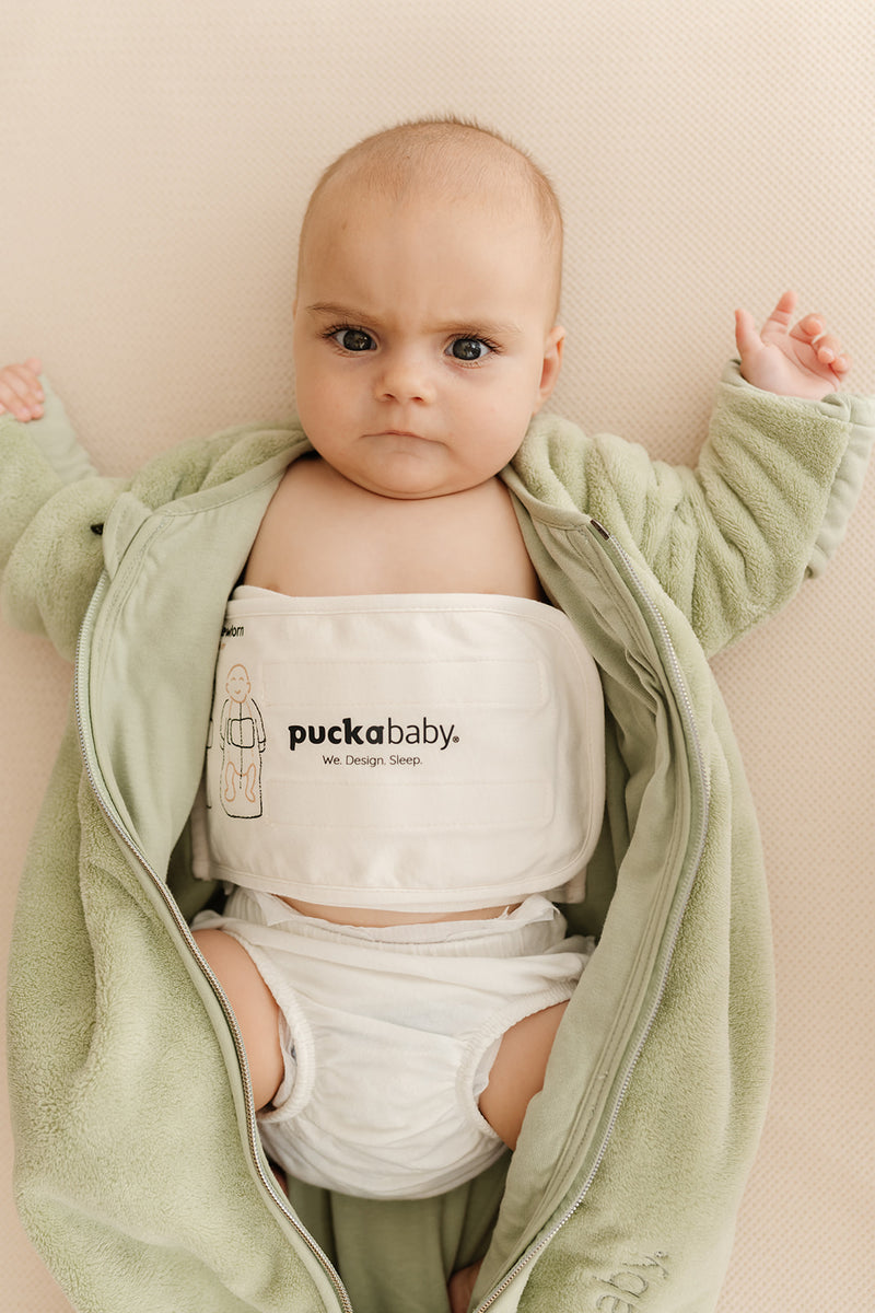 Puckababy Slaapzak Bag Newborn Teddy Olive 0-6m