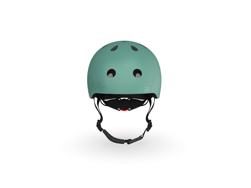 Scoot and Ride Helm Reflective Forest XS