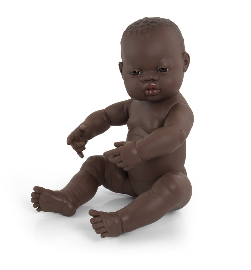 Miniland Baby Pop Meisje Afrikaans - 40 cm