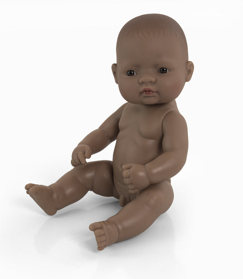Miniland Baby Pop Jongen Afrikaans - 32 cm