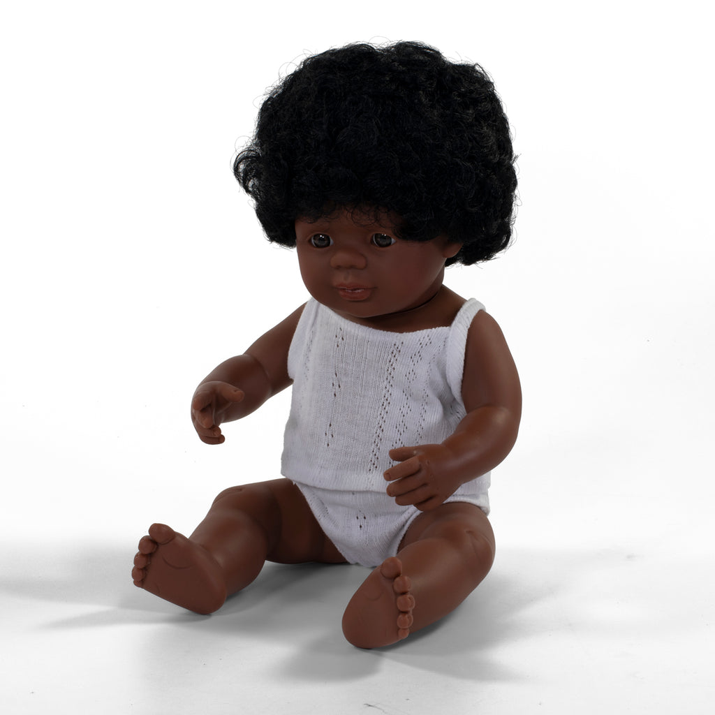 Miniland Pop Meisje Afro Amerikaans - 38 cm