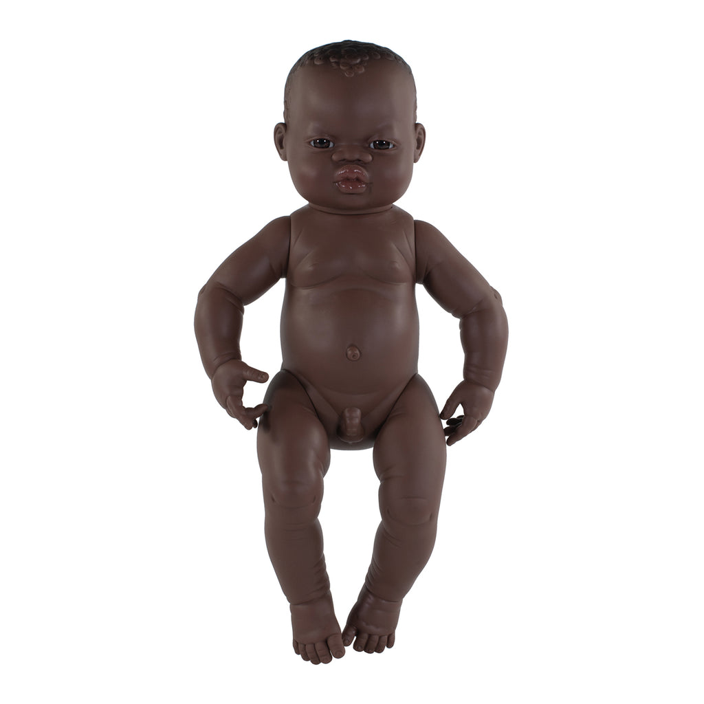 Miniland Baby Pop Jongen Afrikaans - 40 cm