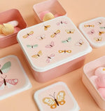 A Little Lovely Company Lunch & Snackbox Set Vlinders