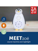 ZAZU Muziekbox Nachtlampje Penguin Zoe Grijs